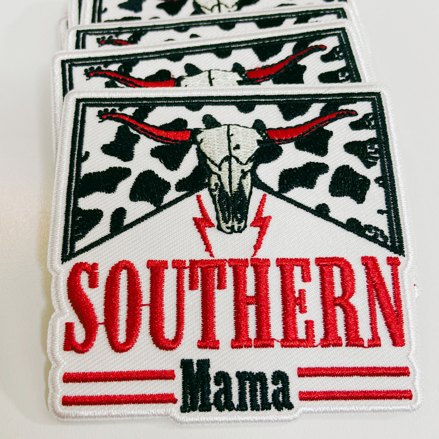 3" Southern Mama -  Embroidered Hat Patch