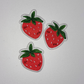 2" Strawberry - Embroidered Hat Patch