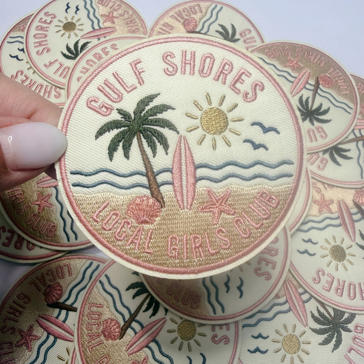 3" Gulf Shores Local Girls Club  -  Embroidered Hat Patch