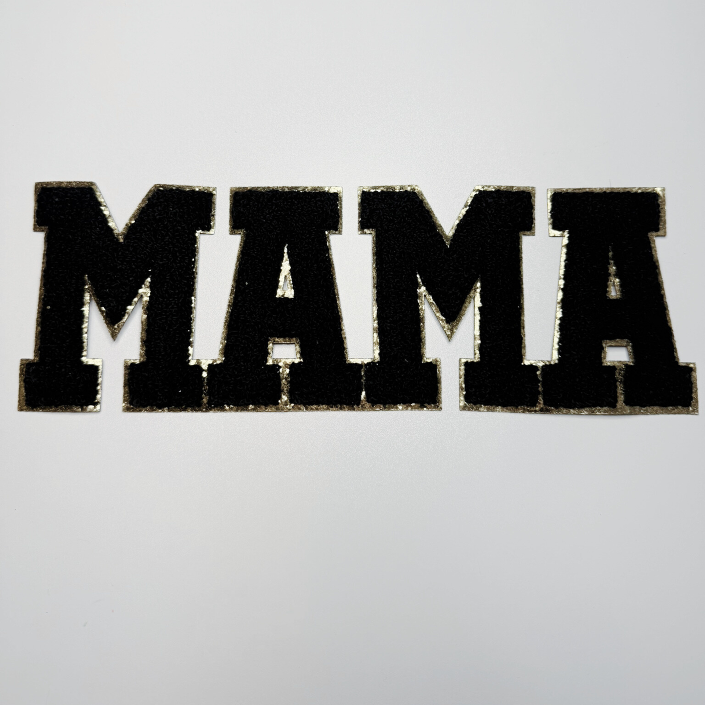 11" MAMA Black or White  - Chenille Patch