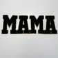 11" MAMA Black or White  - Chenille Patch