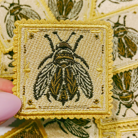 2" Bee -  Embroidered Hat Patch