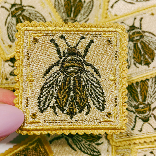 2" Bee - Embroidered Hat Patch