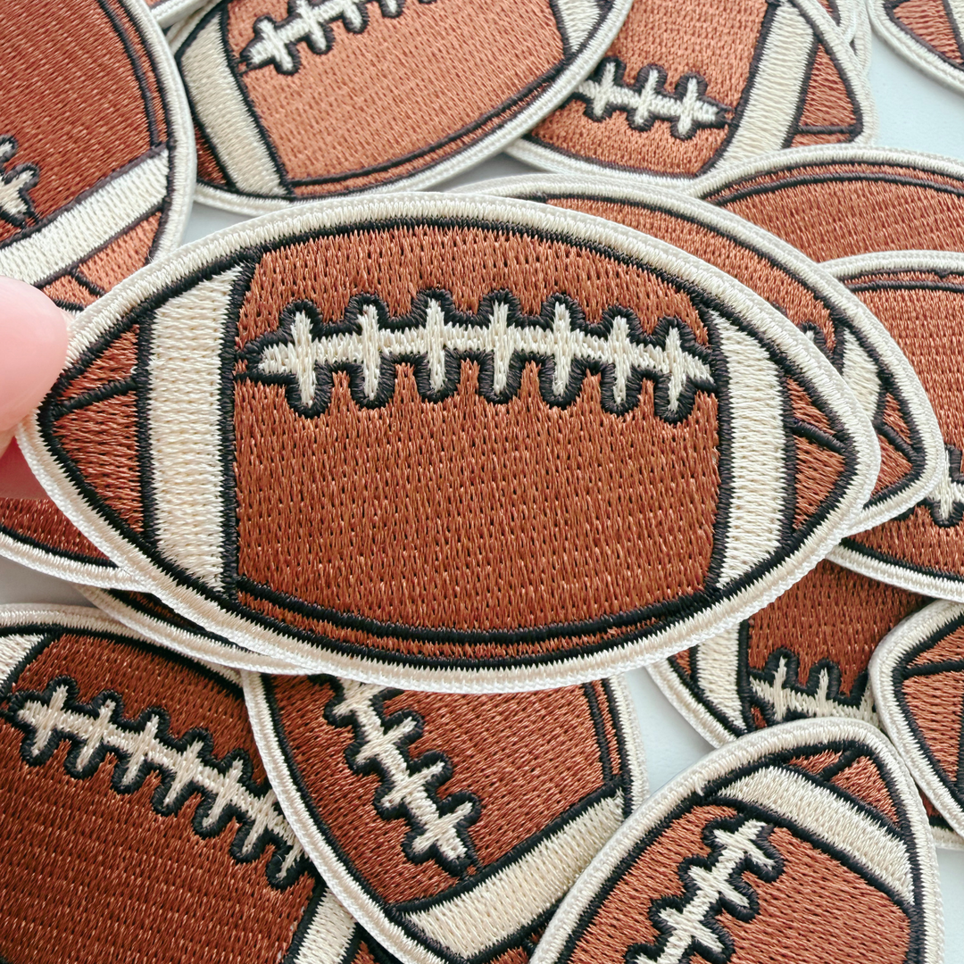 2.5" Football -  Embroidered Patch