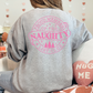 (shirt not included) Proud Member of the Naughty Club  in Metallic Pink - Screen print Transfer