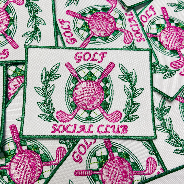 3.5” Golf Social Club   -  Embroidered Hat Patch