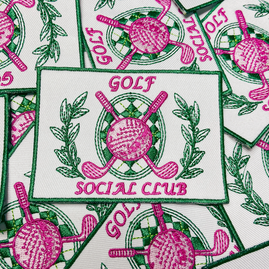 3.5” Golf Social Club - Embroidered Hat Patch