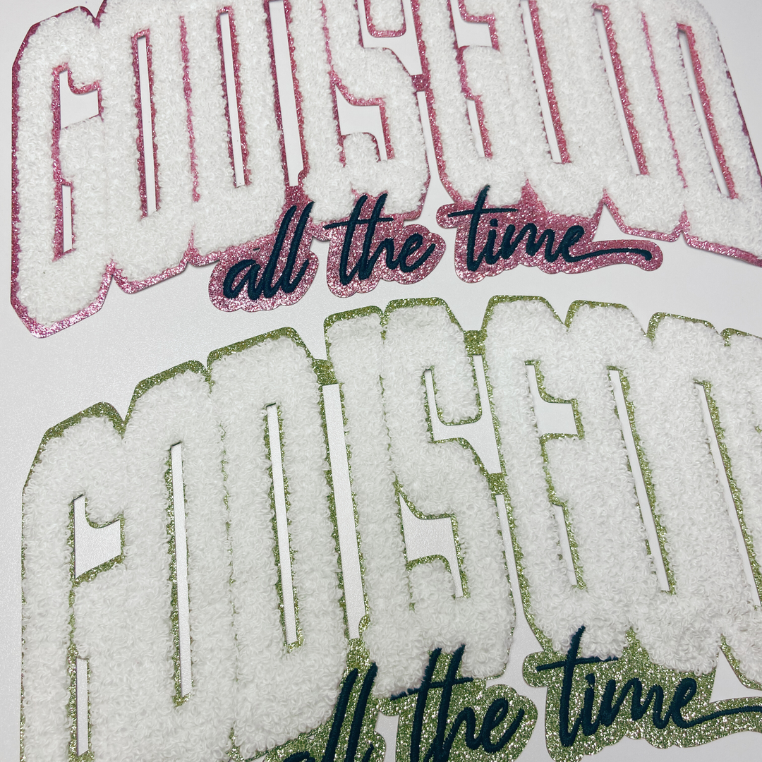 10.5 ” God Is Good all the time - Chenille Patch