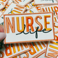 3" NURSE life -  Embroidered Hat Patch