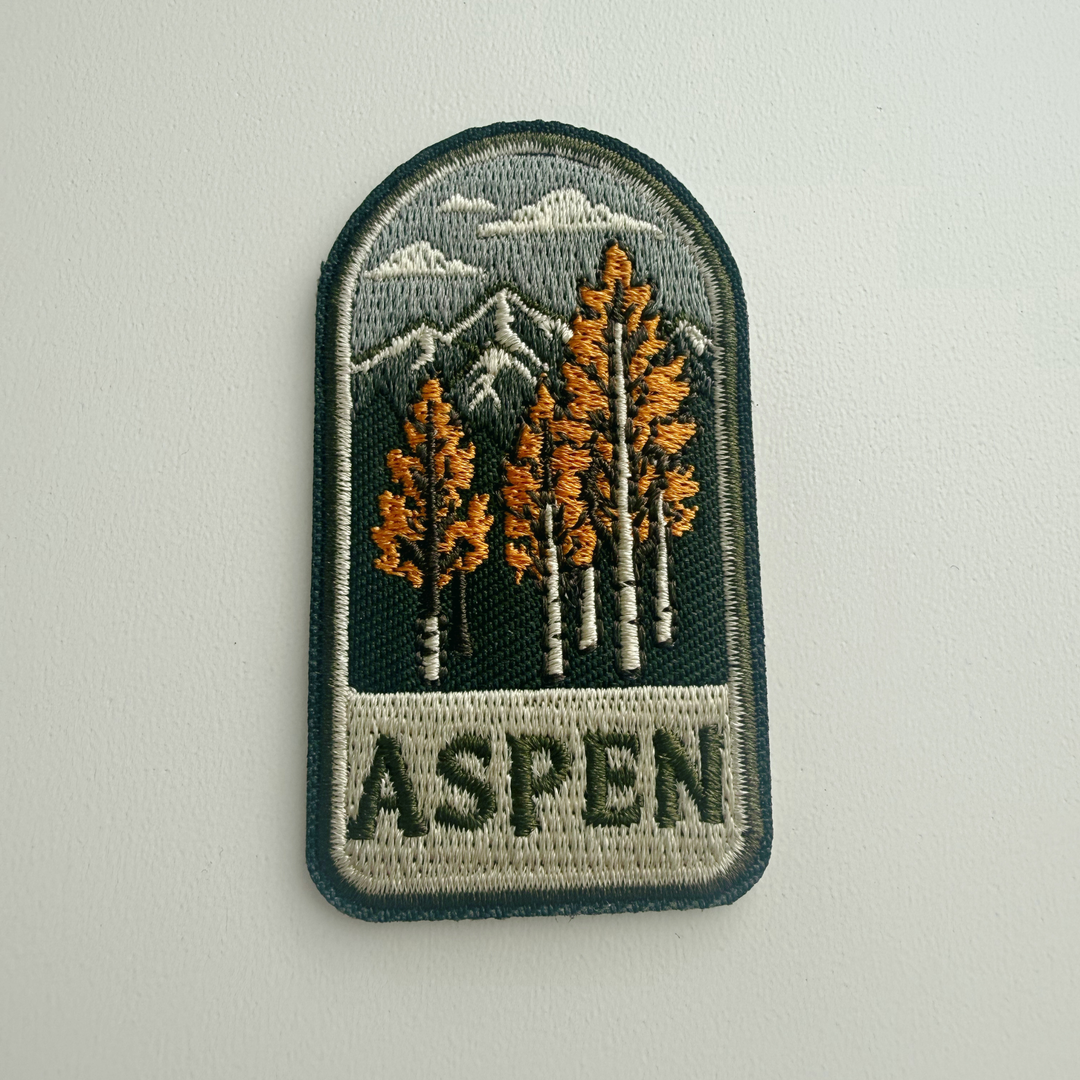 2.5" Aspen - Embroidered Hat Patch