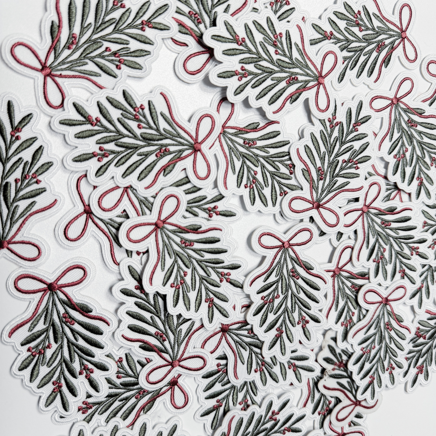 3" Mistletoe -  Embroidered Hat Patch