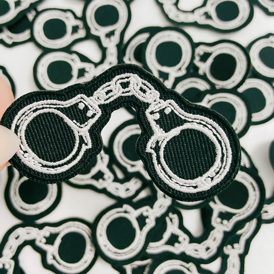 2" Handcuffs -  Embroidered Hat Patch