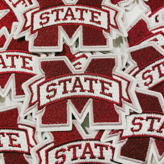 3" M State -  Embroidered Hat Patch