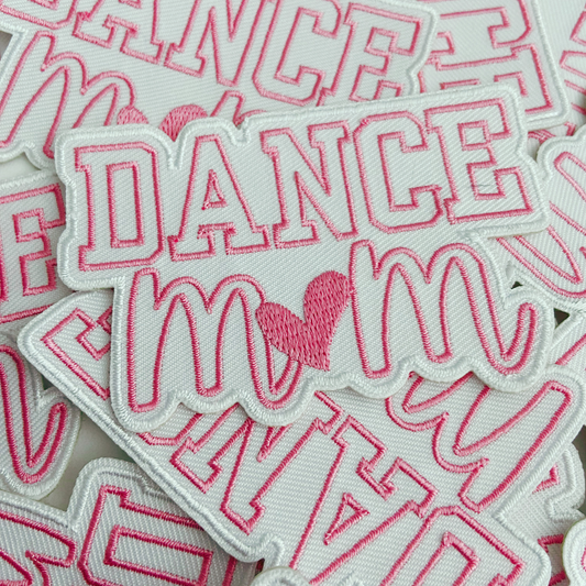 3.5" Dance Mom -  Embroidered Hat Patch