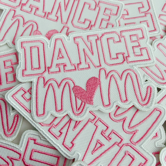 3.5" Dance Mom - Embroidered Hat Patch