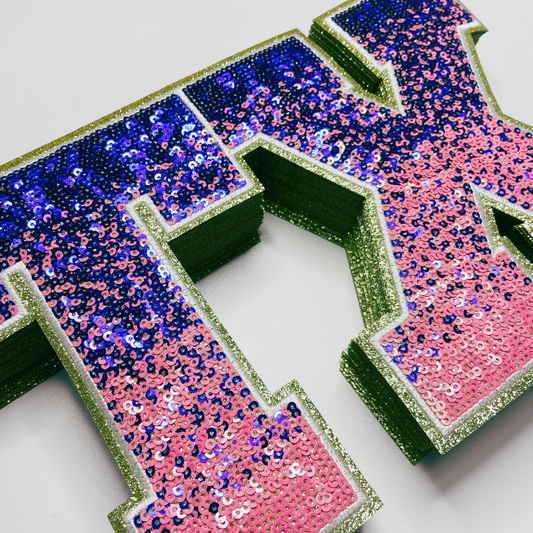 10" TX - TEXAS - Sequin Patch