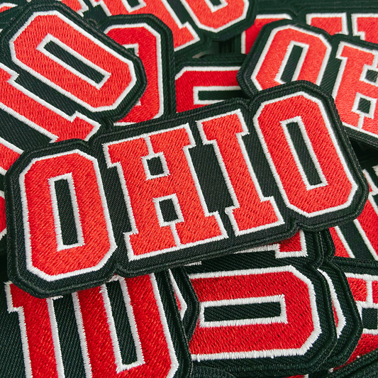 4" OHIO - Embroidered Hat Patch