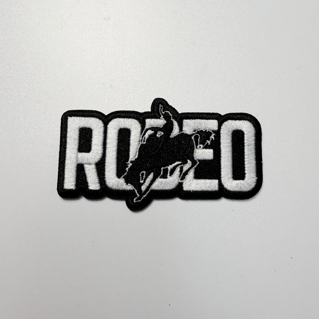 3.5" RODEO I  Embroidered Hat Patch