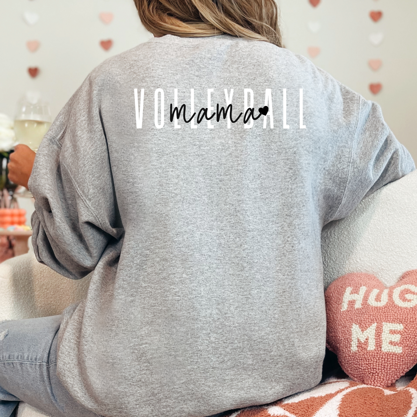 (Shirt not included) VOLLEYBALL Mom - Clear Film Transfer