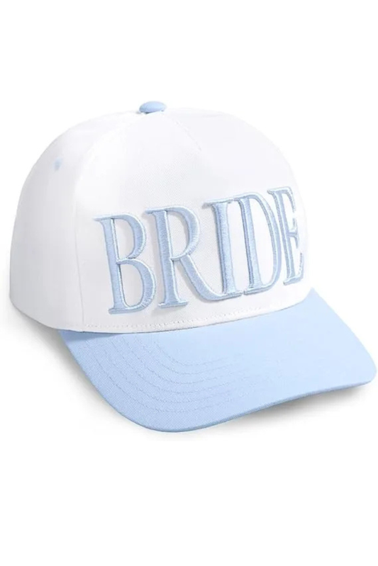 Structured Cap - BRIDE in blue or pink