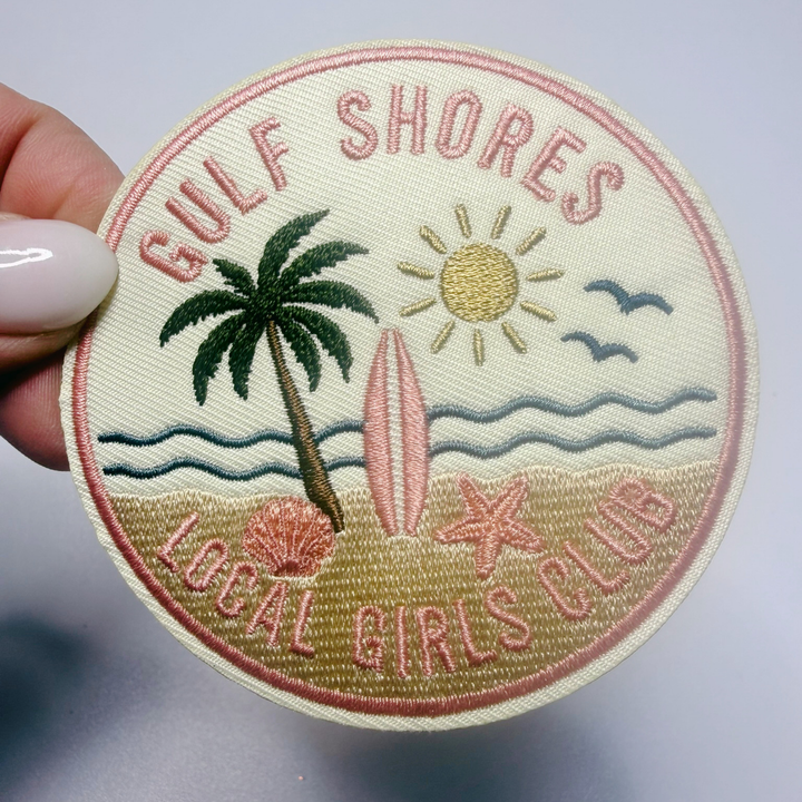 3" Gulf Shores Local Girls Club  -  Embroidered Hat Patch