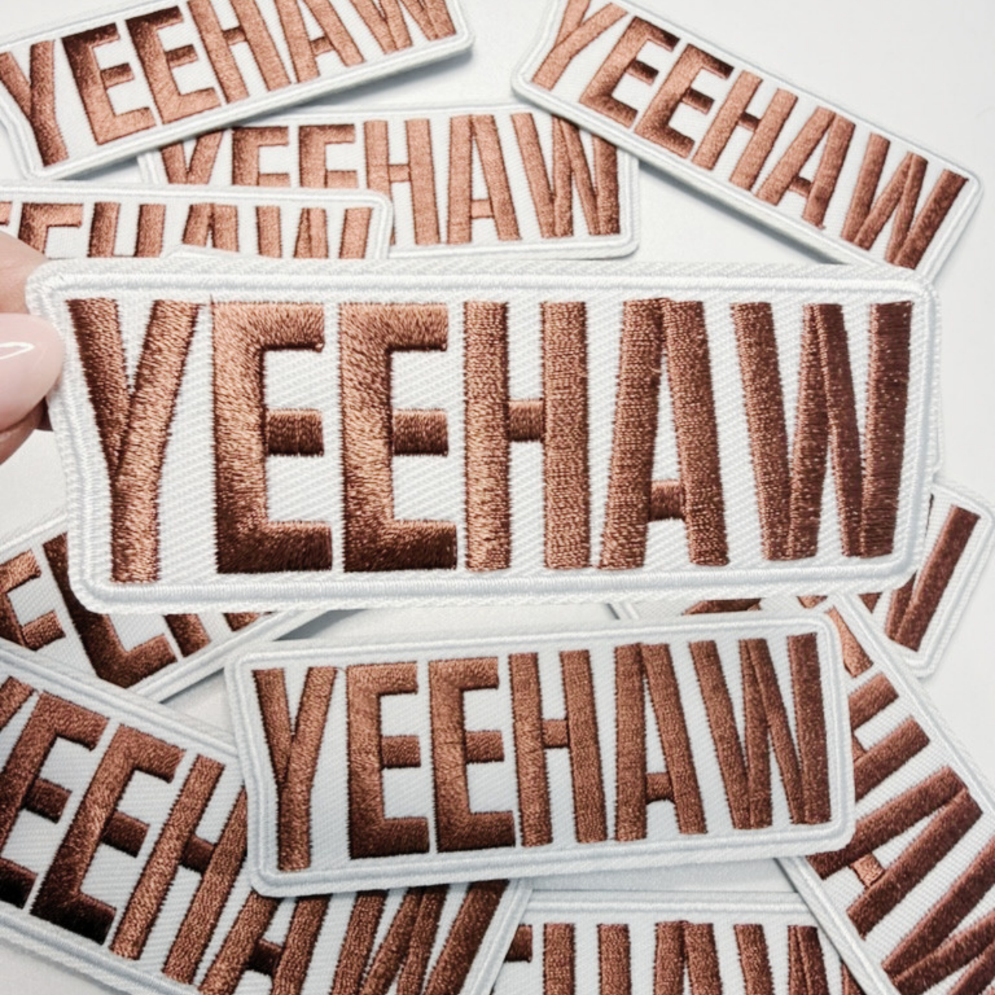 4" YEEHAW -  Embroidered Hat Patch