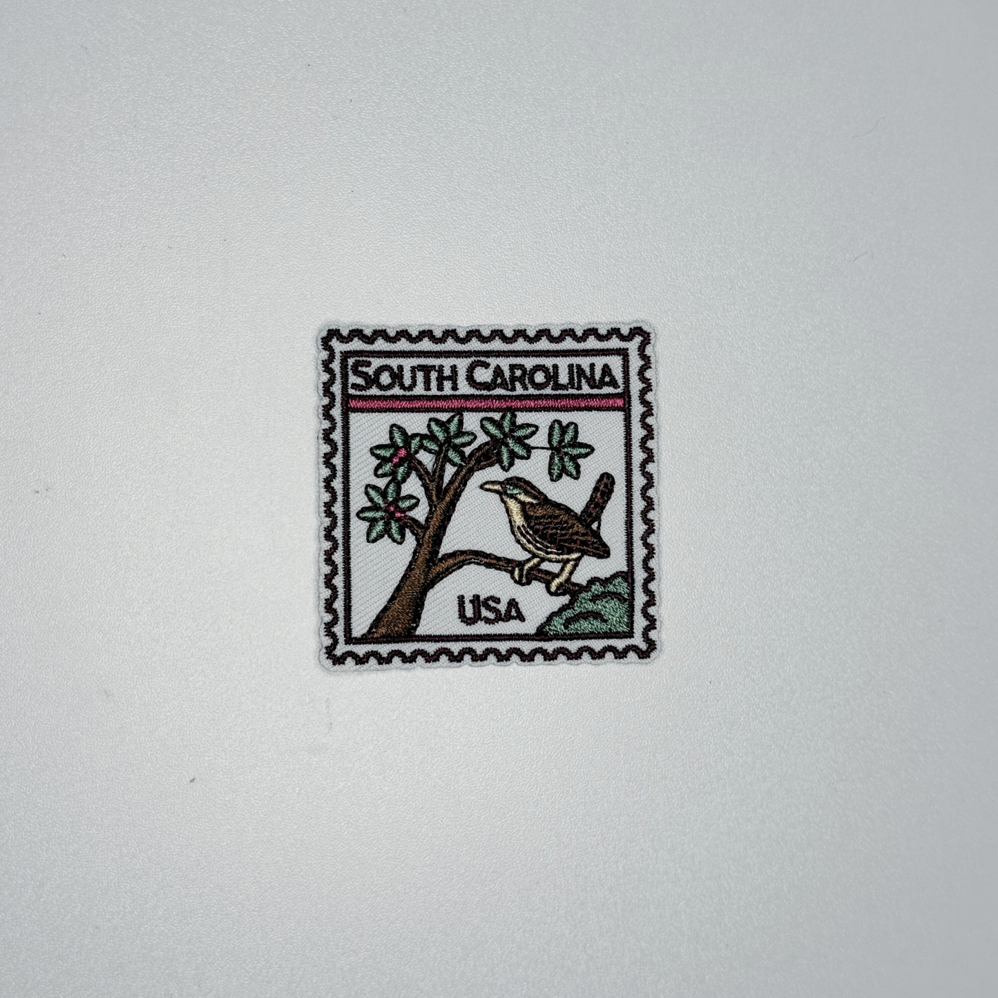 2" South Carolina -  Embroidered Hat Patch