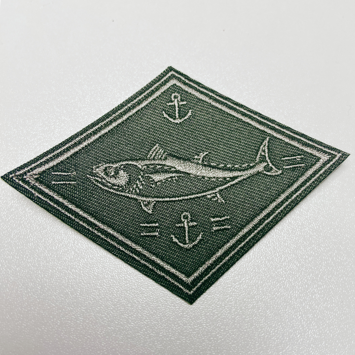 3" Fishing  Patch  -  Embroidered Hat Patch