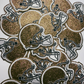 3" Football Helmet in Glittered Embroidered Patch - Hat patch