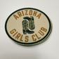 3" Arizona Girls Club -  Embroidered Hat Patch
