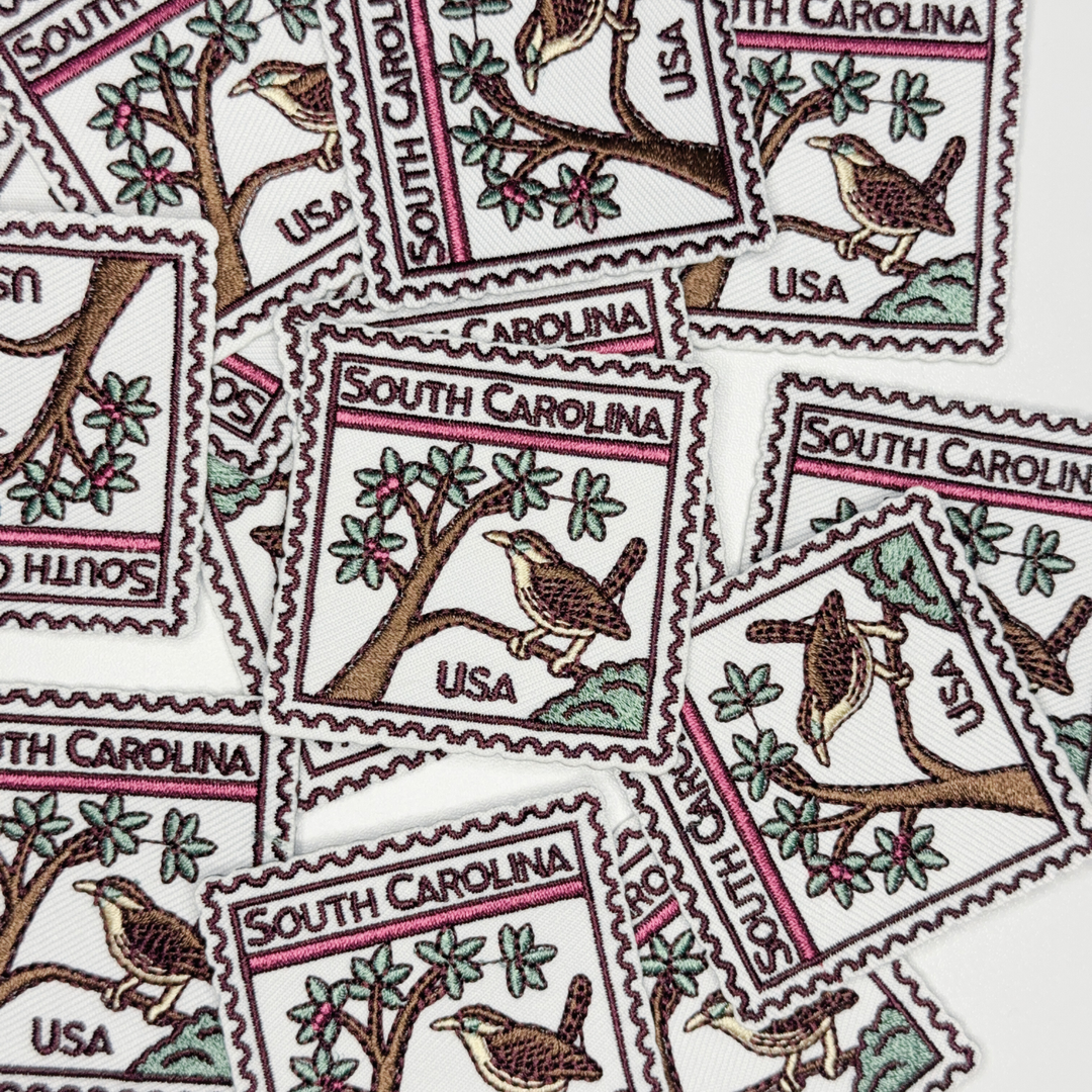 2" South Carolina -  Embroidered Hat Patch