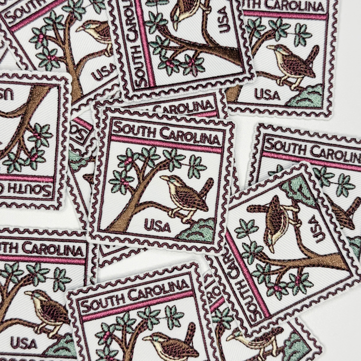 2" South Carolina -  Embroidered Hat Patch