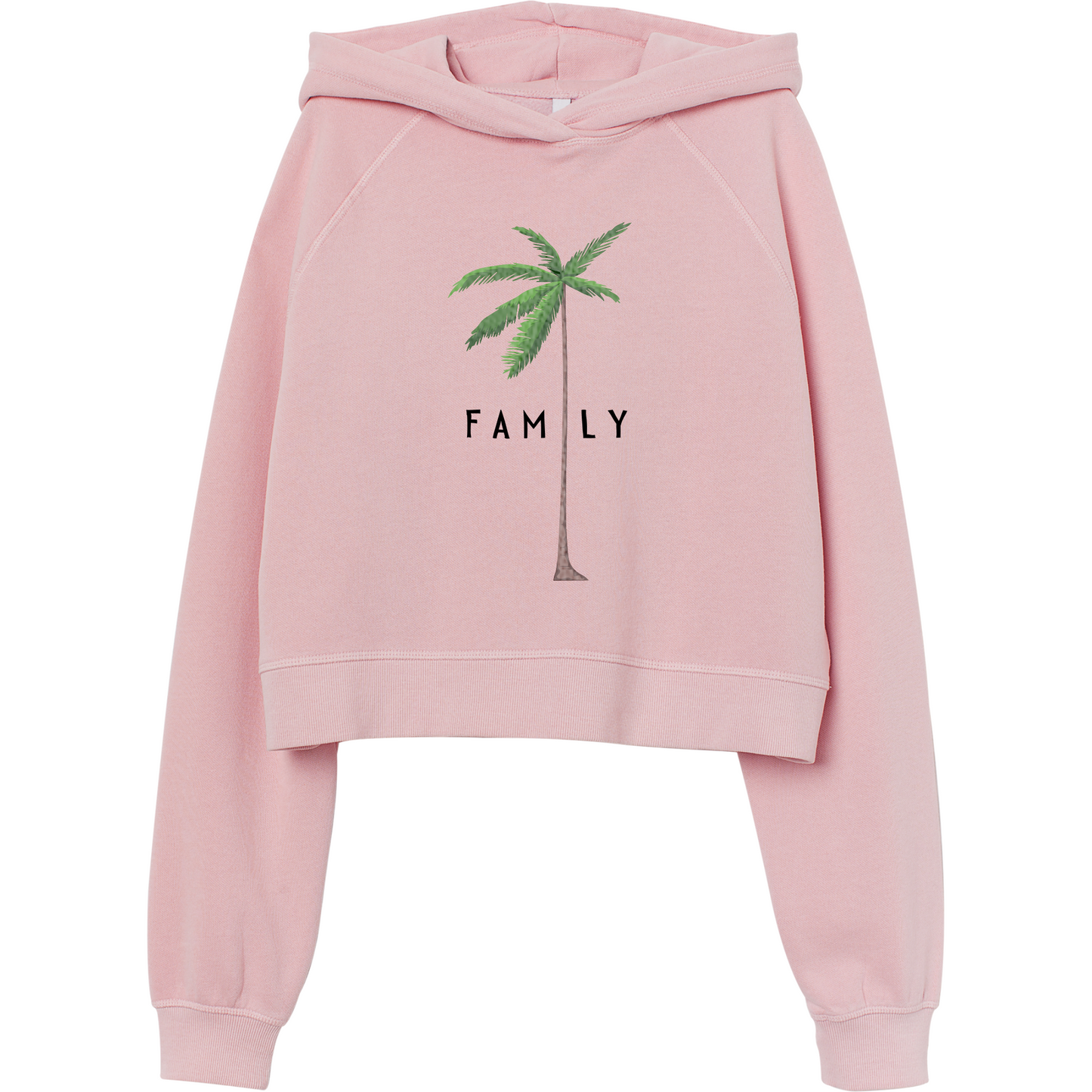 (Shirt not included) Family Palm tree 4.5" x 7"-  Matte Clear Film Transfer