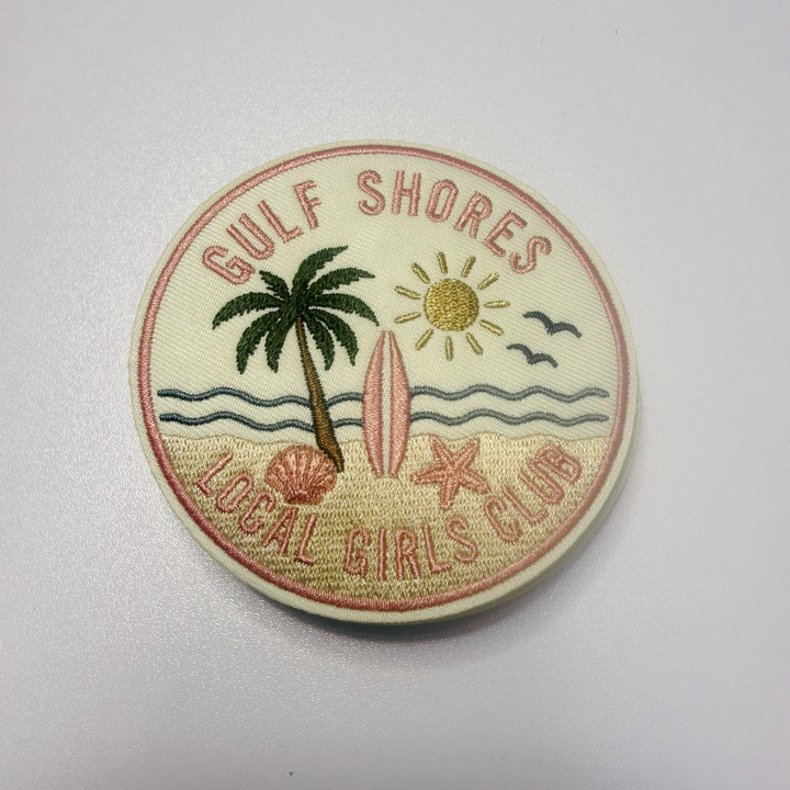 3" Gulf Shores Local Girls Club  -  Embroidered Hat Patch