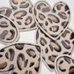 2.5" Animal Print Heart -  Embroidered Hat Patch
