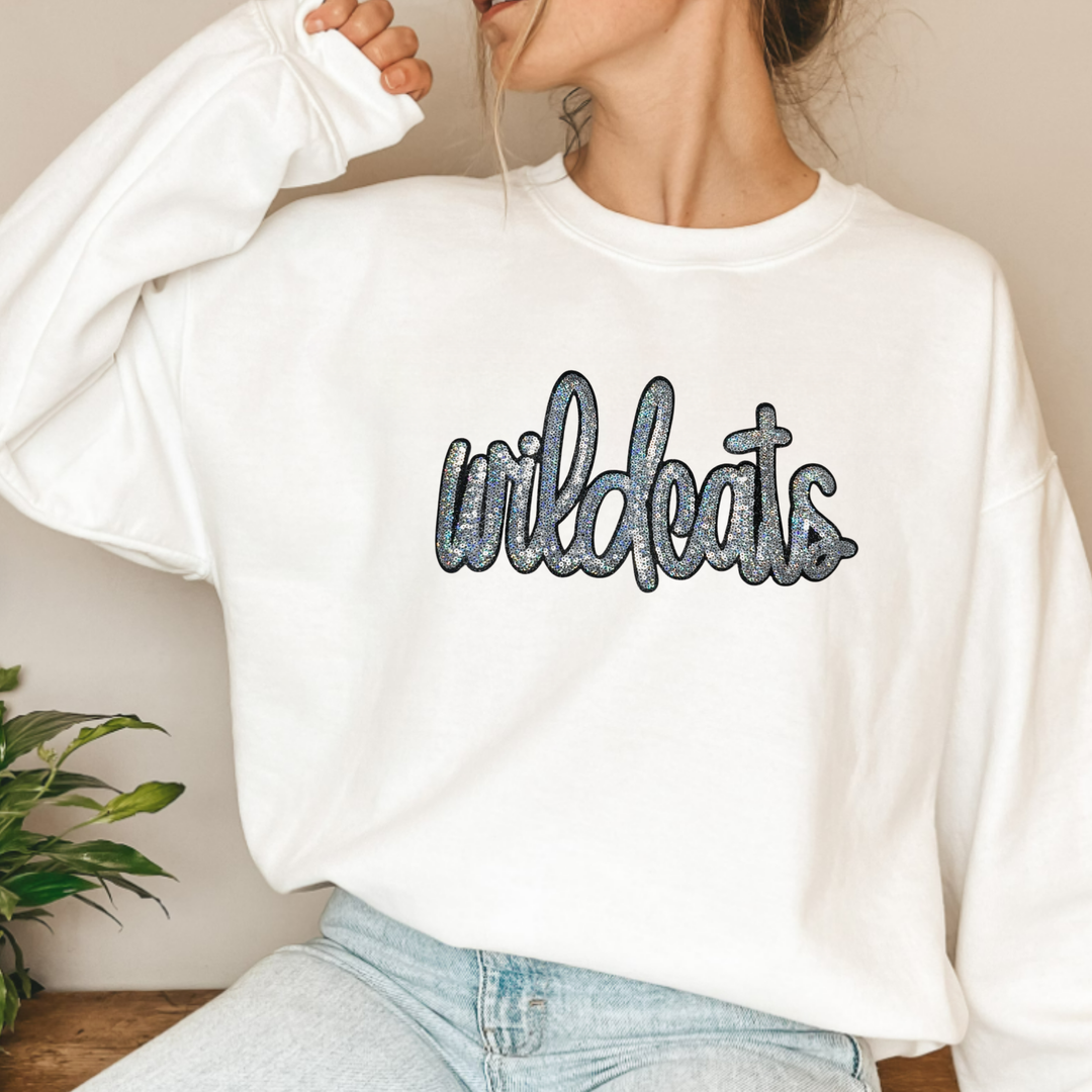 10.5" Wildcats - SEQUIN Patch