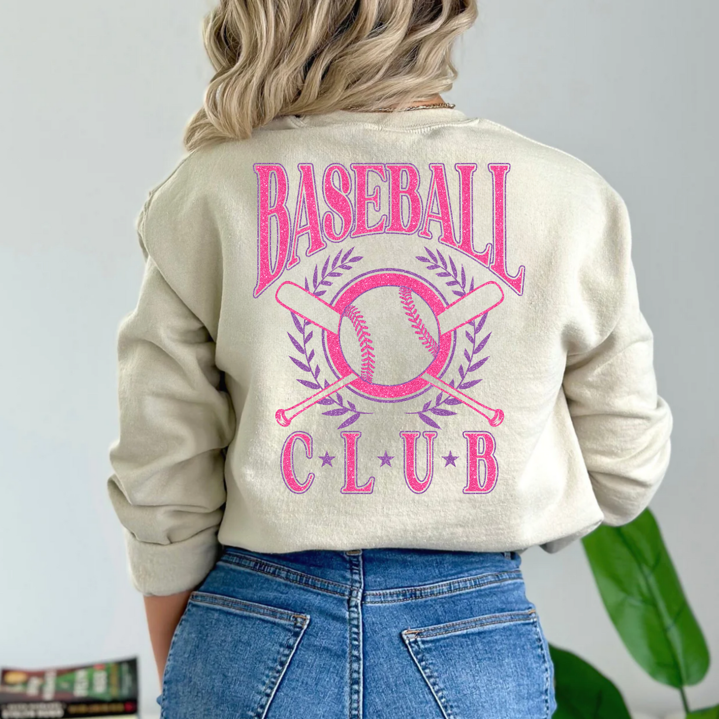 (shirt not included) Baseball Club  - Clear Film Transfer