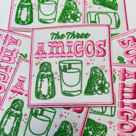 3" The Three Amigos - Embroidered Hat Patch