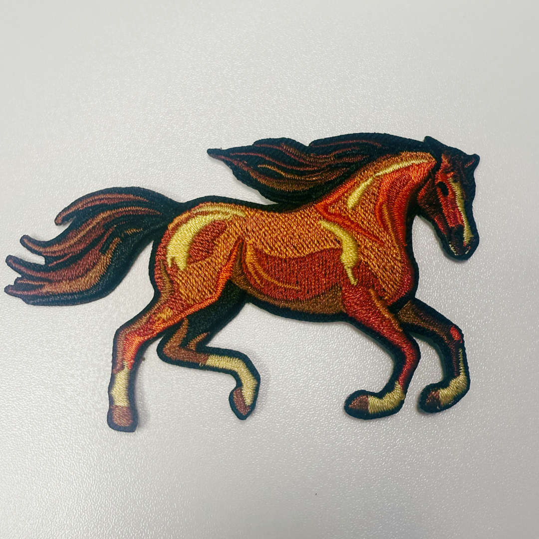 2.5" Horse  -  Embroidered Hat Patch