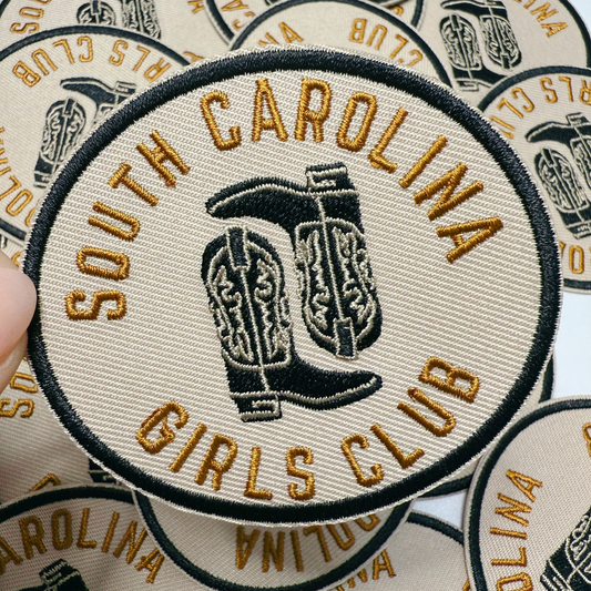 3" South Carolina Girls Club -  Embroidered Hat Patch