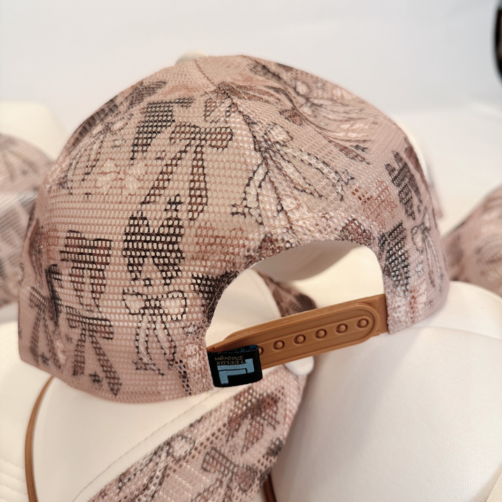 TEELUX - BOW TRUCKER HAT BLANK -  Neutral brown