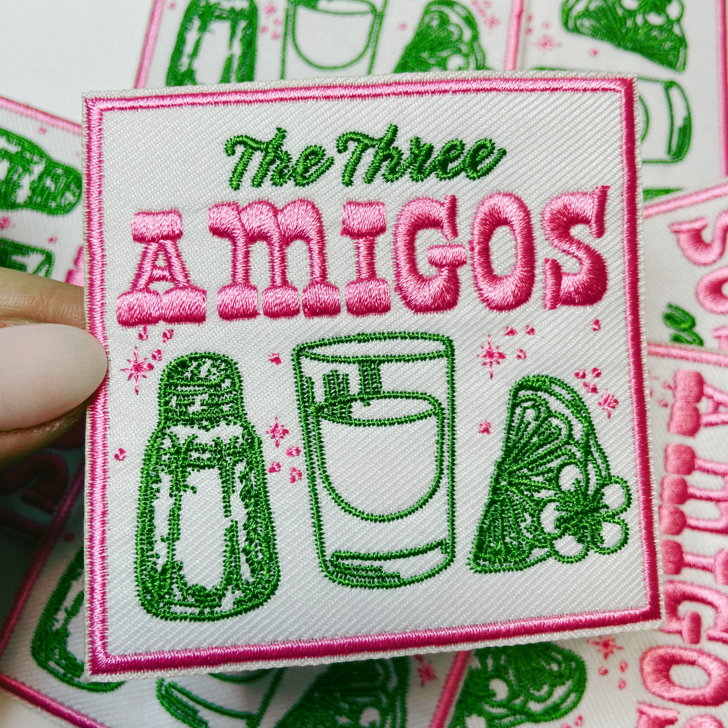 3" The Three Amigos  -  Embroidered Hat Patch