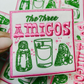 3" The Three Amigos  -  Embroidered Hat Patch