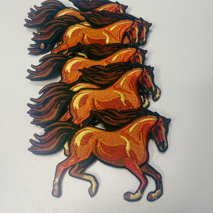 2.5" Horse  -  Embroidered Hat Patch