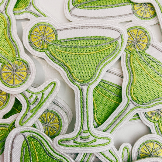 2.5" Margarita - Embroidered Hat Patch (new Version)