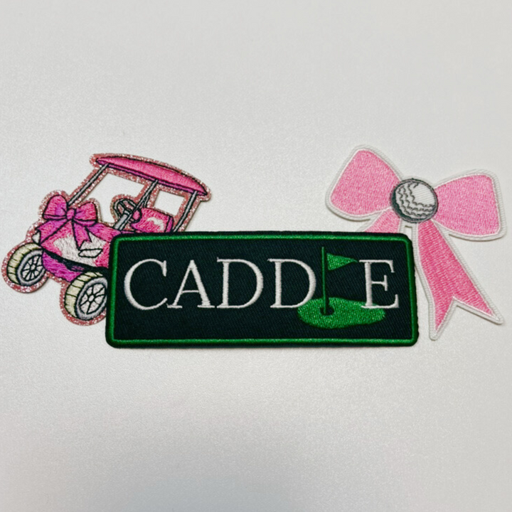 4" Caddie ( GOLF)  -  Embroidered Hat Patch