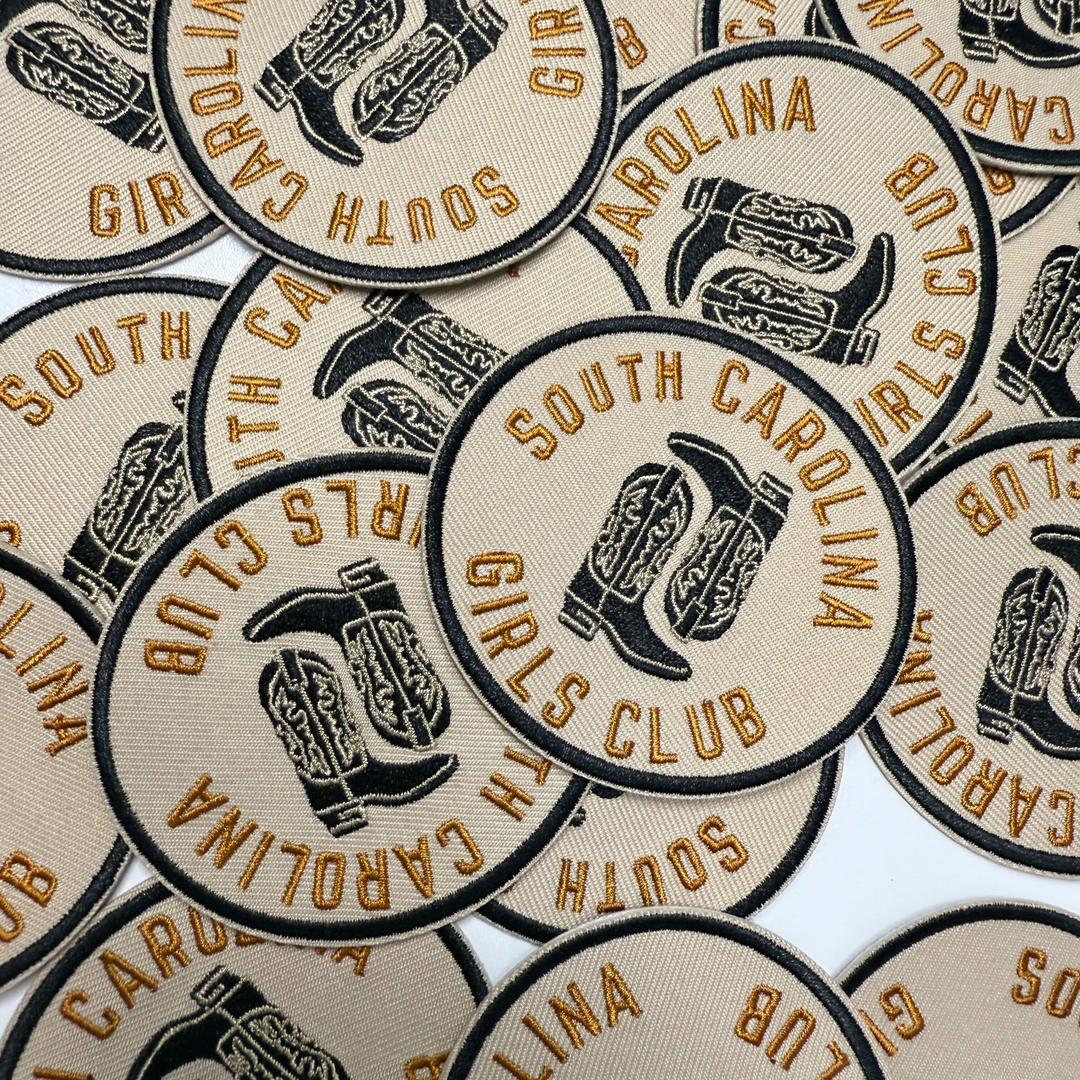 3" South Carolina Girls Club -  Embroidered Hat Patch