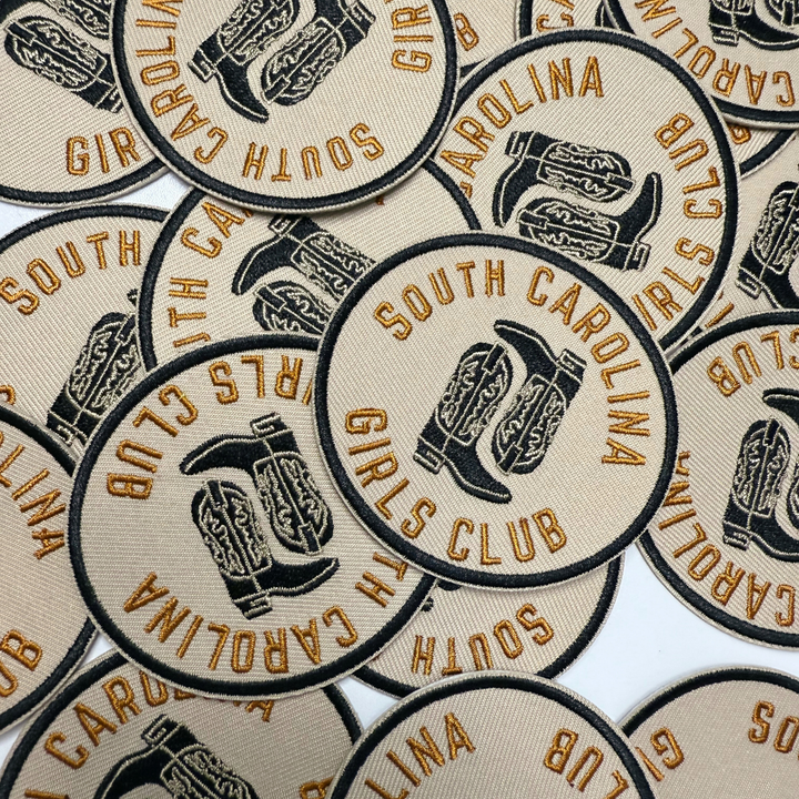 3" South Carolina Girls Club -  Embroidered Hat Patch