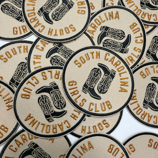 3" South Carolina Girls Club -  Embroidered Hat Patch