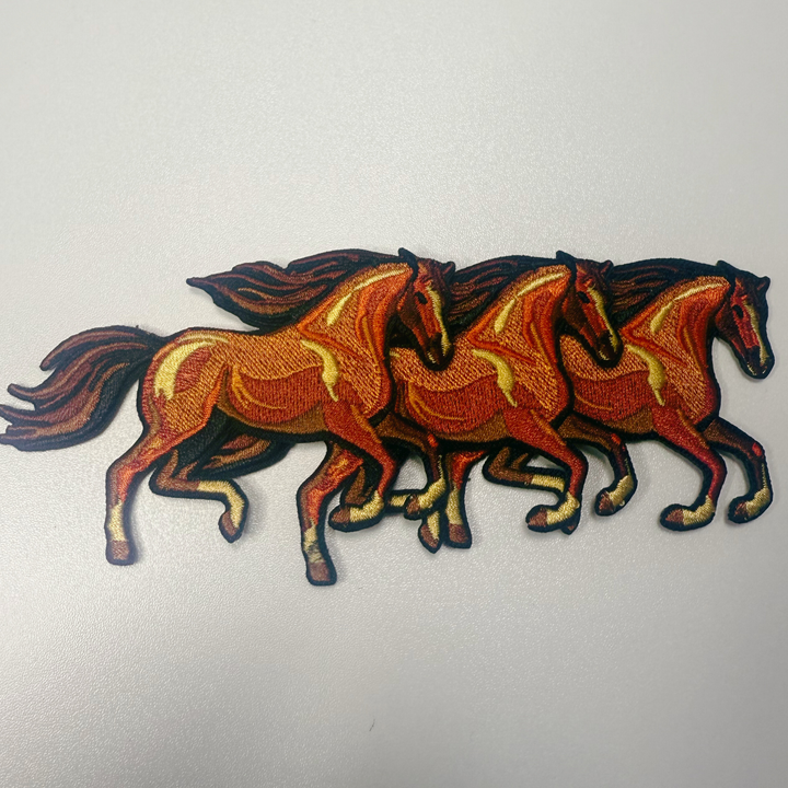 2.5" Horse  -  Embroidered Hat Patch